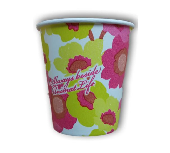 Combo 100 ly giấy (Cốc Giấy) Hàn Quốc 7OZ 250ML ( Flower )
