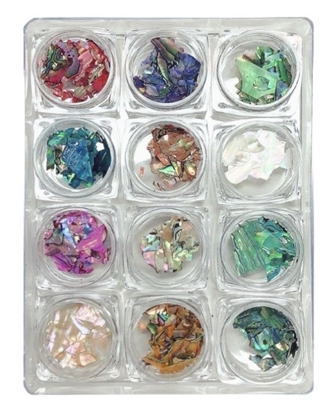 Set xà cừ vân đá 12 hủ 12 màu