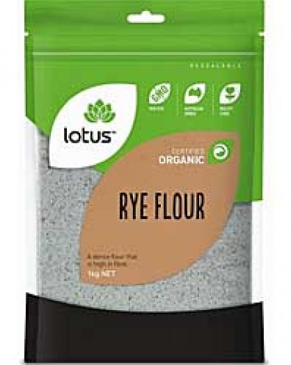 Bột làm bánh lúa mạch đen hữu cơ RYE FLOUR LOTUS 1kg