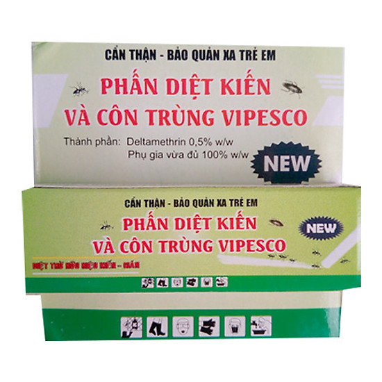 [HCM]Phấn Viên Diệt Kiến Gián Vipesco(Hộp 2 Viên)