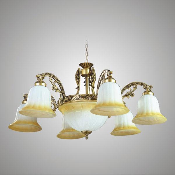 [HCM]ĐÈN CHÙM CỔ ĐIỂN (PHI 800mm x H600mm) NC075/6 - TẶNG BÓNG LED