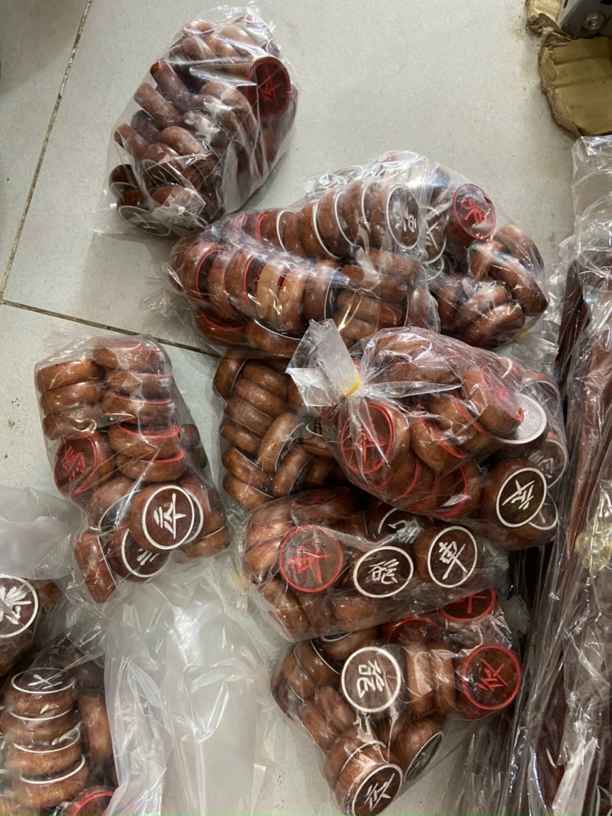 Bộ quân cờ tướng gỗ hương
