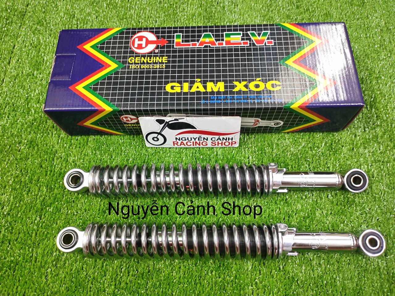 Cặp phuộc sau xe Win 100-125 38cm LAEV chính hãng
