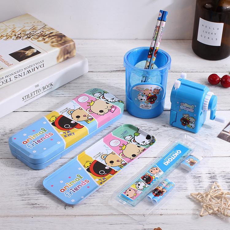 Bộ dụng cụ học tập 7 món siêu dễ thươg dành cho bé