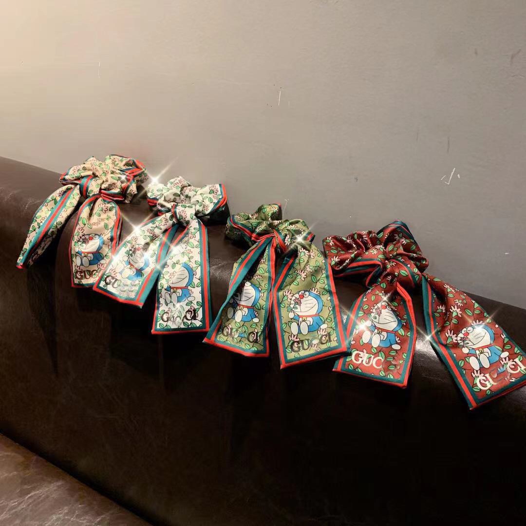 Scrunchie Kèm Dây Vải Buộc Tóc Kiểu Pháp Doremon Doraemon
