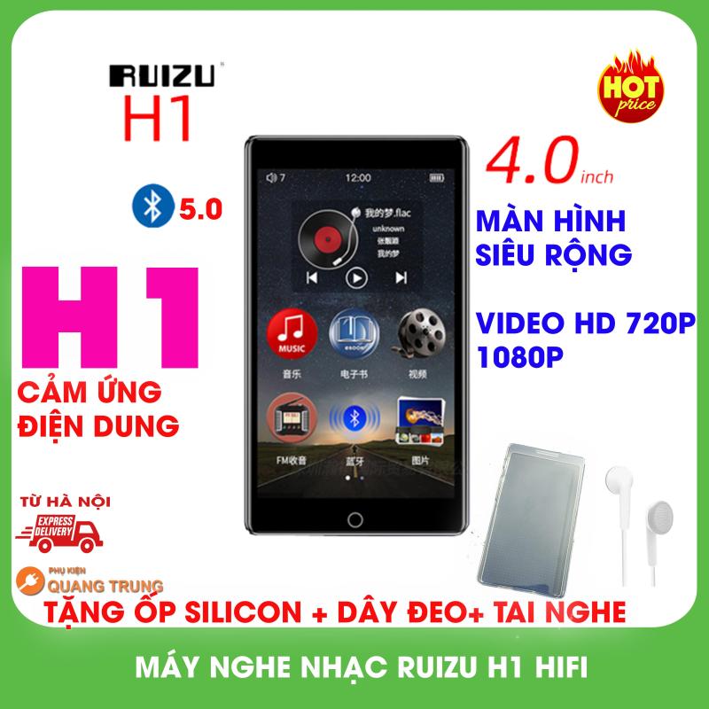 Máy nghe nhạc Ruizu H1 hifi,bluetooth 5.0,8GB bộ nhớ trong,tặng ốp silicon và dây đeo,tai nghe
