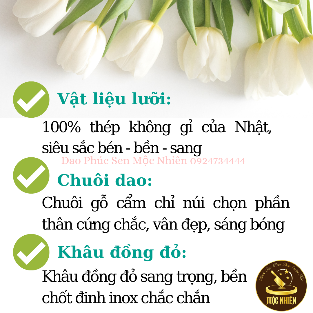 Dao Thái Thịt Không Rỉ Mộc Nhiên, Deba phile cá đa năng