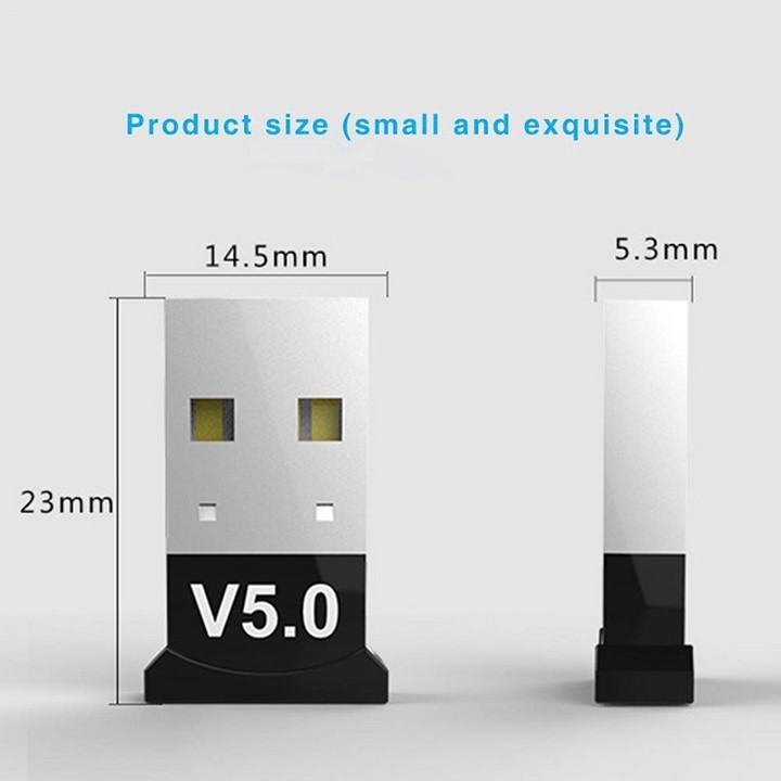 USB Bluetooth 5.0 cho PC -USB Bluetooth Máy tính kết nối 20m V5.0 - DC3853