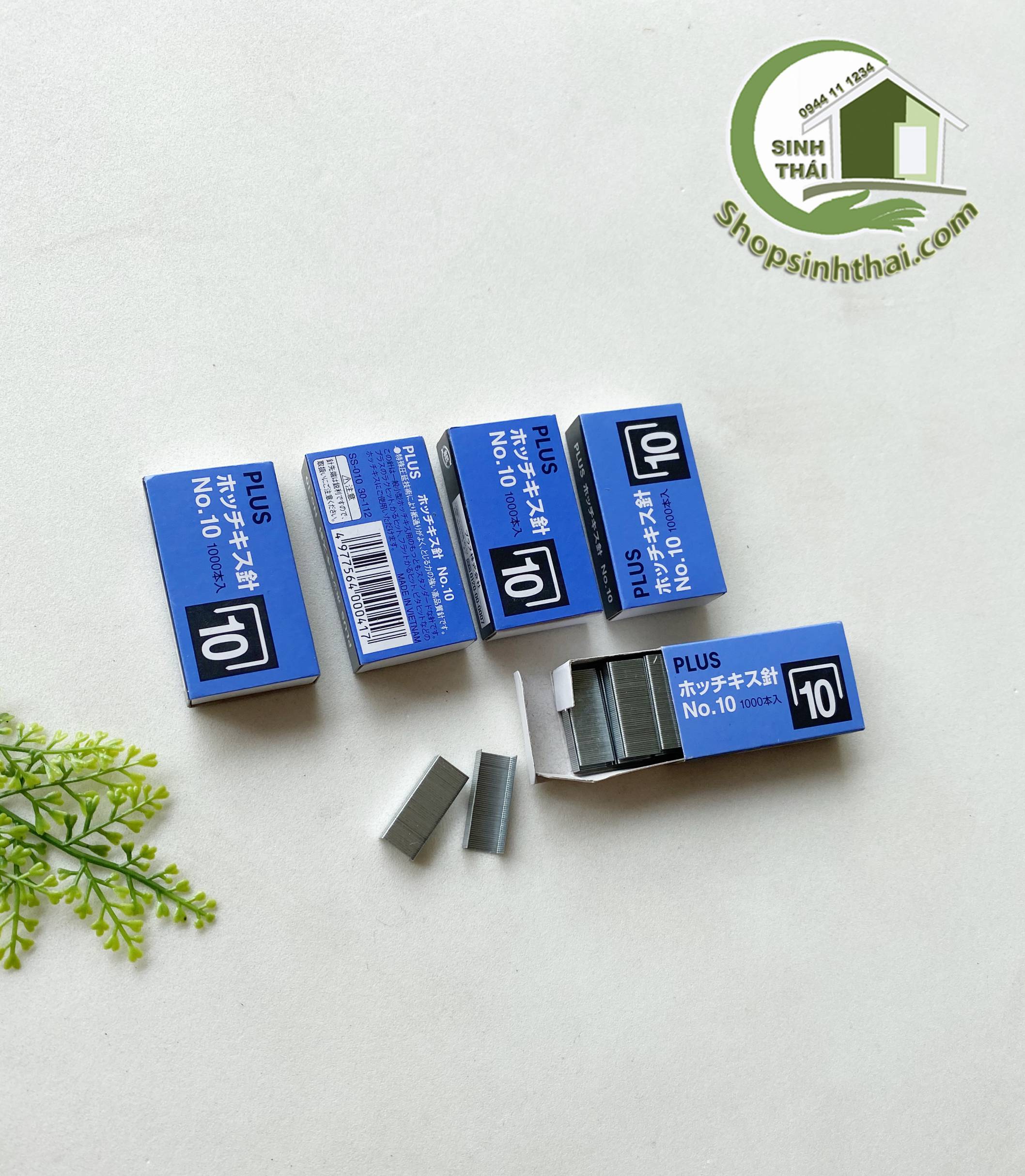[HCM]Hộp kim bấm ngòi bấm kim số 10 Plus ( 2 hộp )