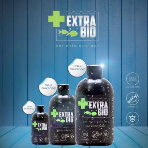 Vi sinh Extra Bio 125ml làm trong nước khử mùi khử clo Hàng công ty - guppy xanh chai 1l cam kết hàng đúng mô tả chất lượng đảm bảo an toàn đến sức khỏe người sử dụng
