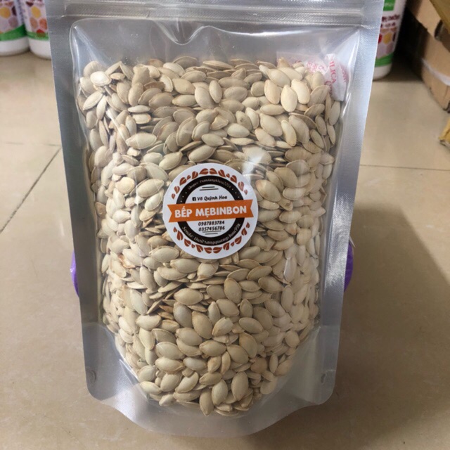 500gr hạt bí ta rang tay thơm ngon - 500bi
