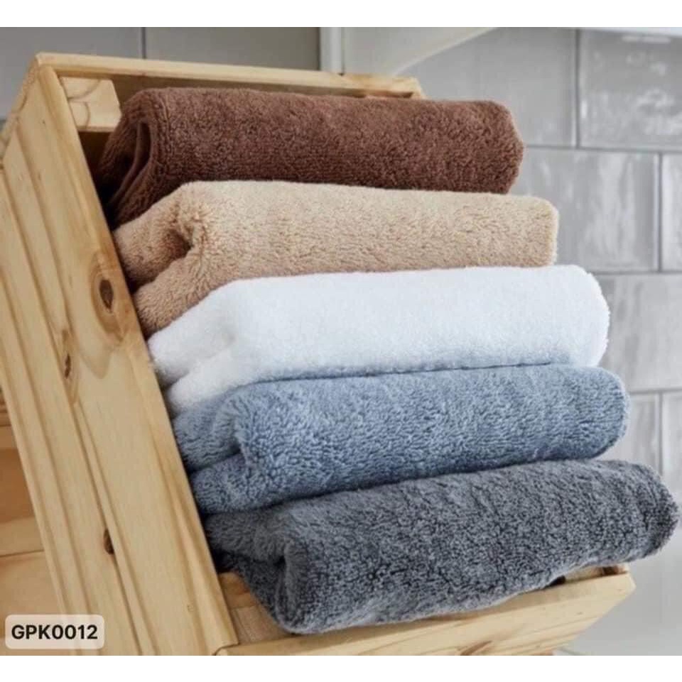 Set 4 khăn gội hàng dư đẹp size 80cm