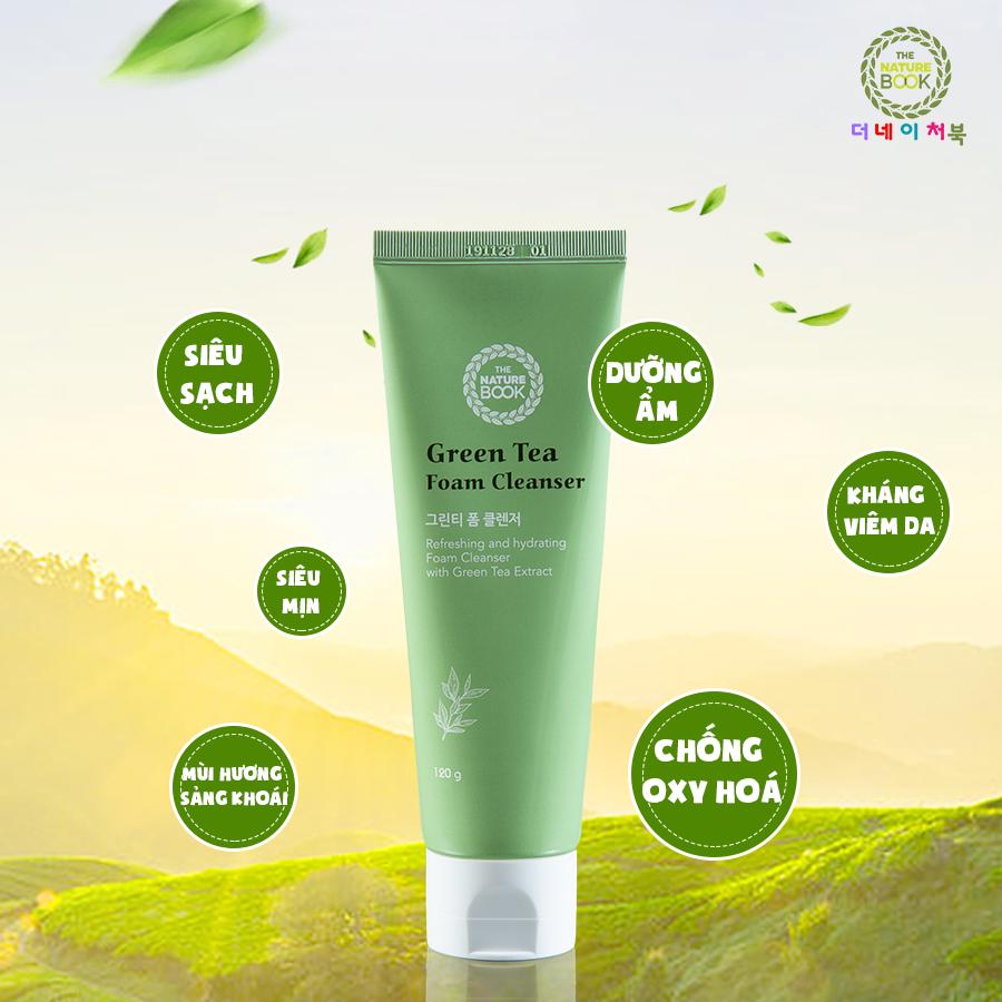 [HCM]Sữa rửa mặt trà xanh The Nature Book