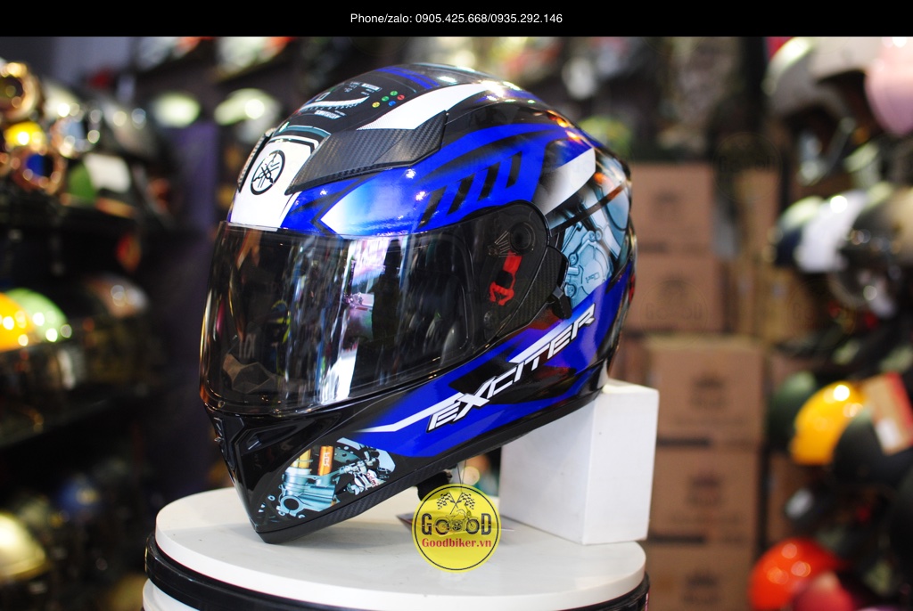 Mũ Fullface 2 kính ROC 05 tem Yamaha Exciter GP