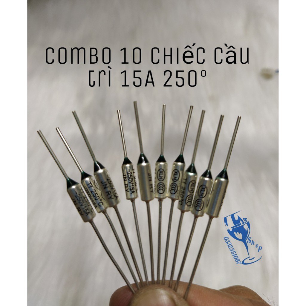 Combo 10 chiếc cầu chì nồi cơm - trở nồi cơm 250v 15a 250°