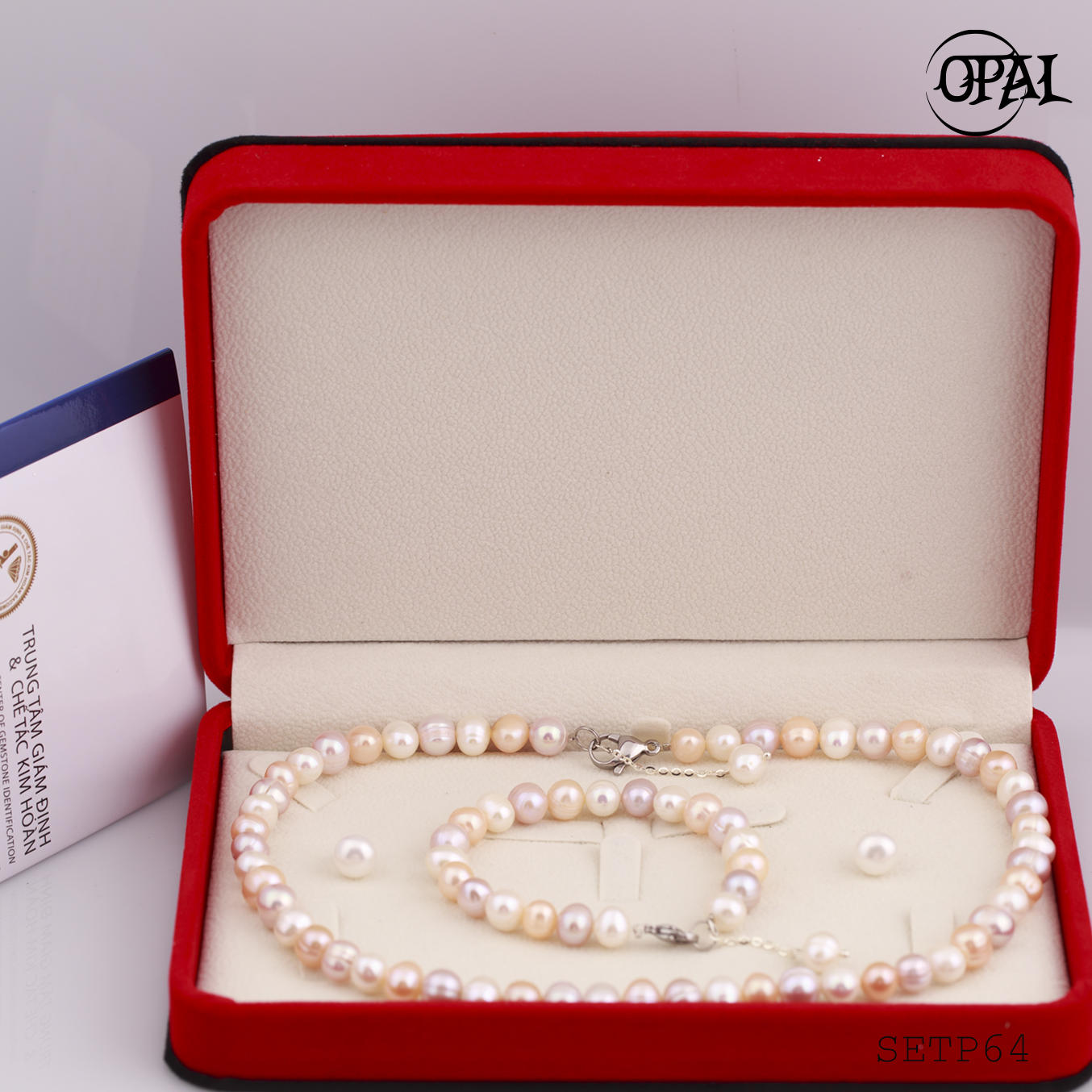 Setp64-bộ trang sức ngọc trai opal