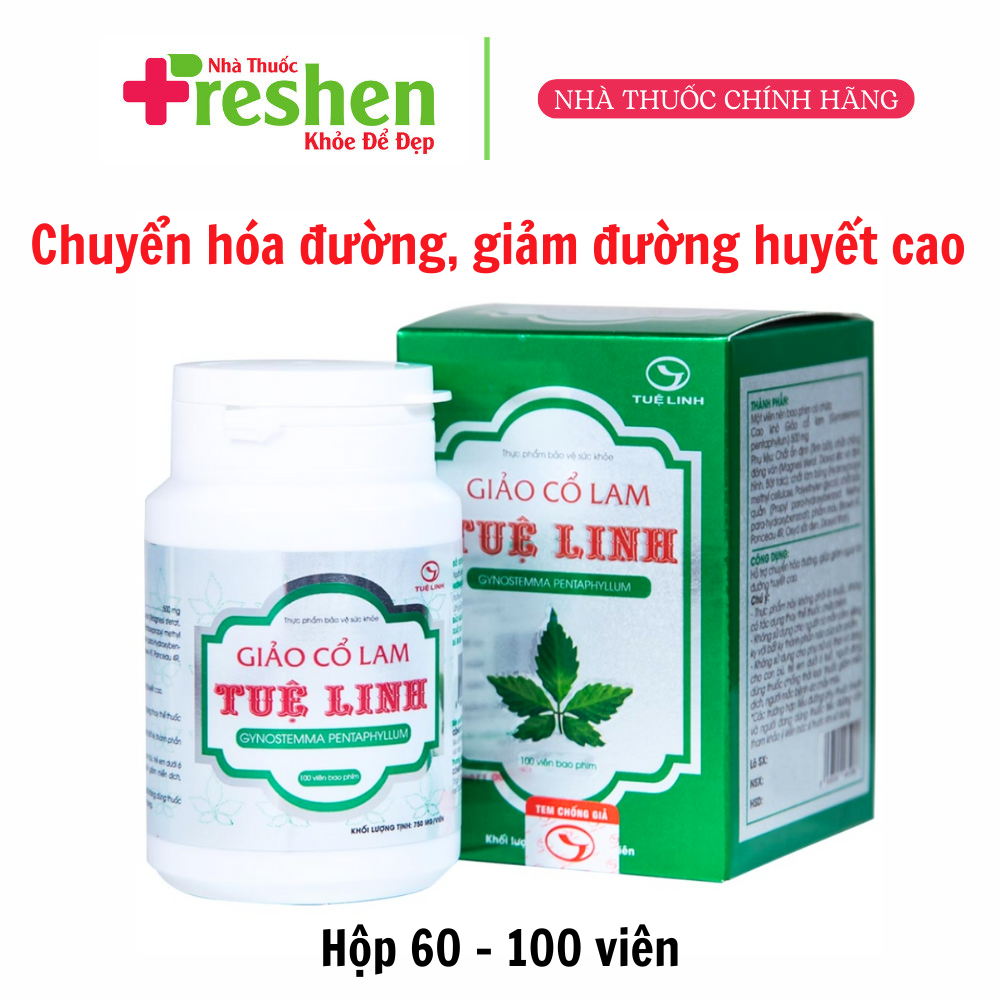 [HCM]Viên uống Giảo Cổ Lam Tuệ Linh giúp giảm mỡ máu, giảm cholesterol toàn phần (60 viên)