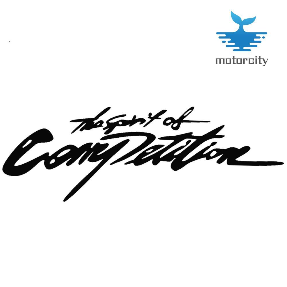 The Spirit Of Competition Car Truck Window 3D Carbon Reflective Sticker