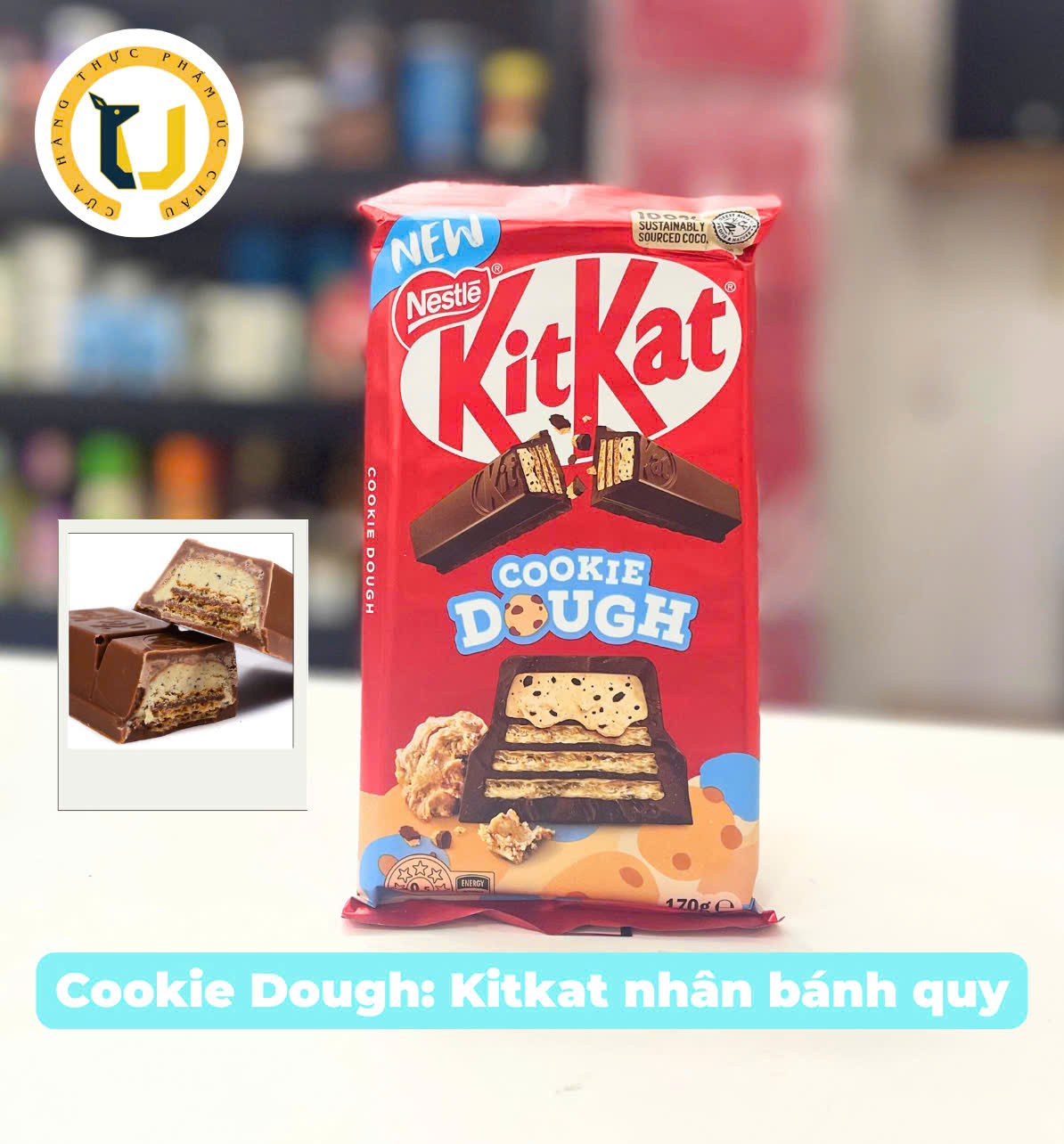 (HÀNG ÚC) Kẹo Socola thanh KITKAT nhiều vị NESTLE KITKAT Chocolate Bars