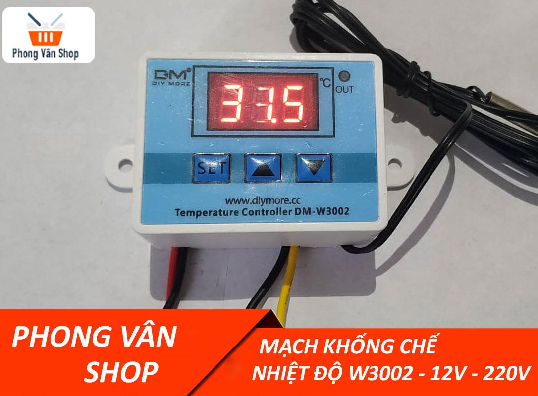 Bộ điều khiển khống chế nhiệt độ W3002 - 12v - 220v