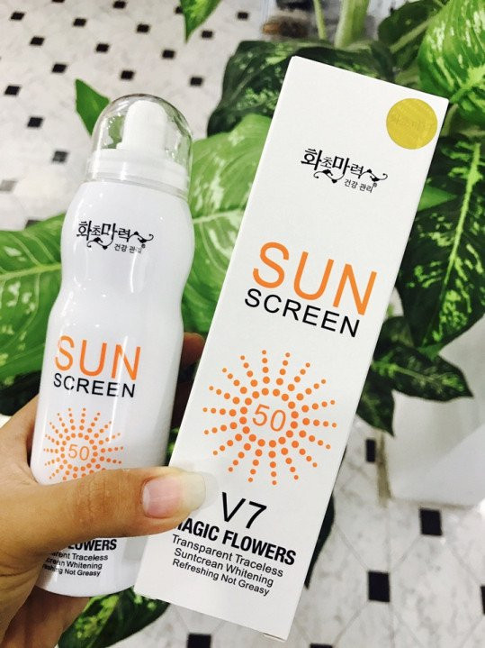 Xịt Chống Nắng Hàn Quốc Sun Screen V7