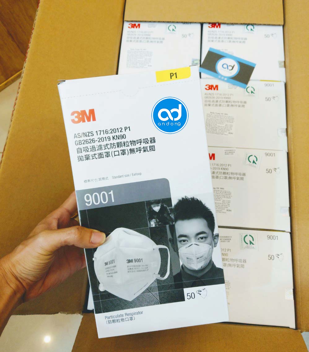 5 Cái Khẩu Trang Lọc Bụi 3M 9001