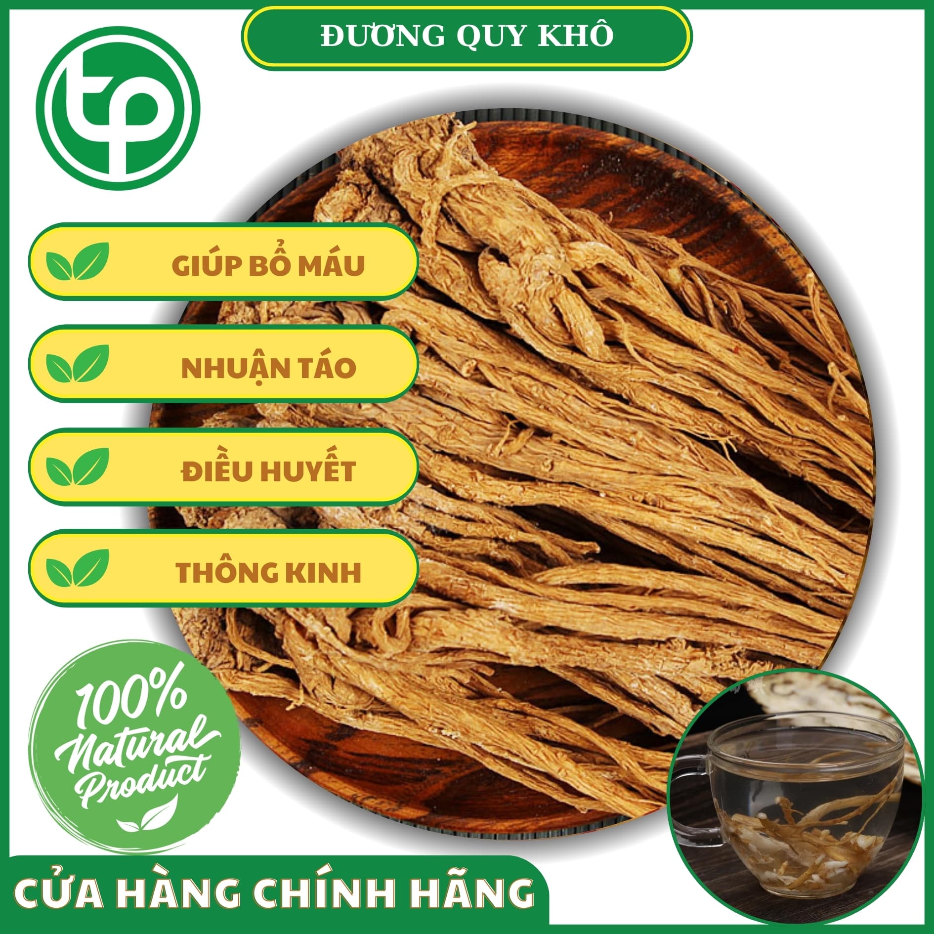 [Hàng mới về] Sâm đương quy khô 100g - Dược Tấn Phát
