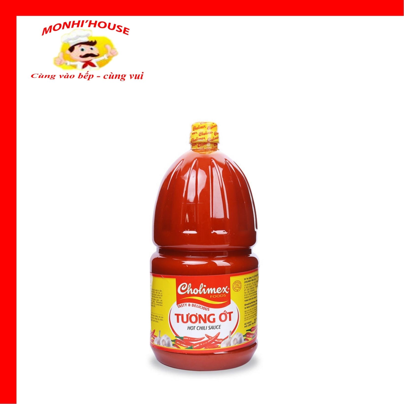 Tương Ớt Cholimex chai 2.1kg/ 1kg