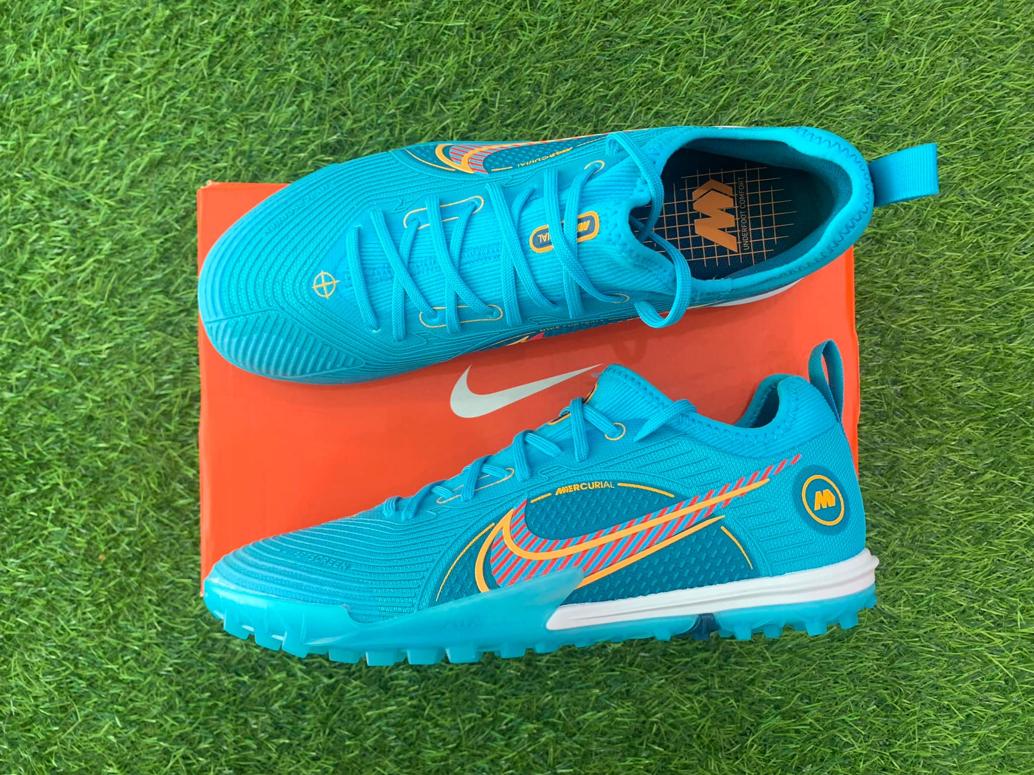 [ Tặng túi rút + tất + hộp ] Giày Đá Bóng Mercurial Vapor 14 Pro TF