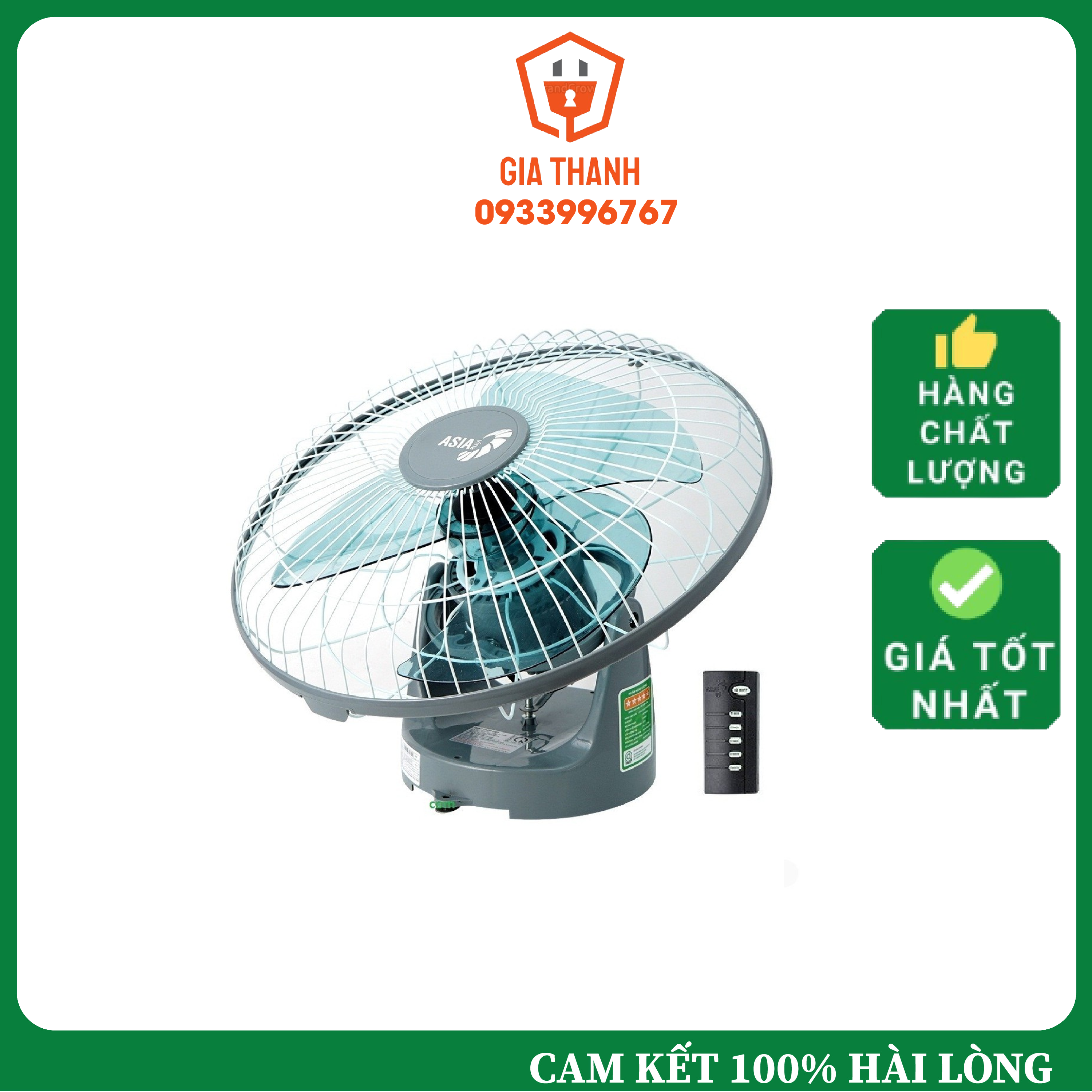 Quạt trần đảo Asia X16002 có Remote