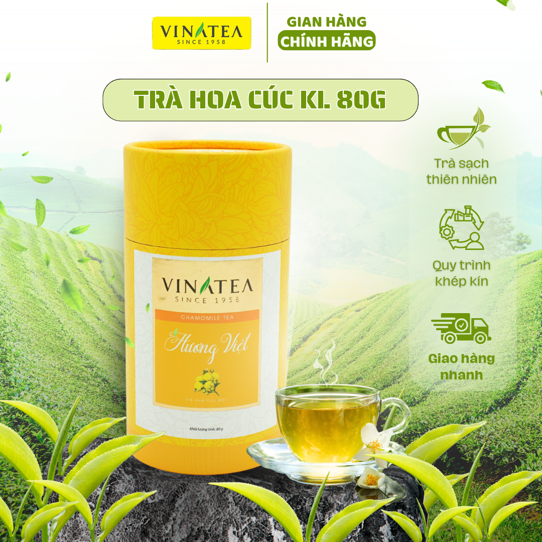Trà Vinatea cúc lon 80g