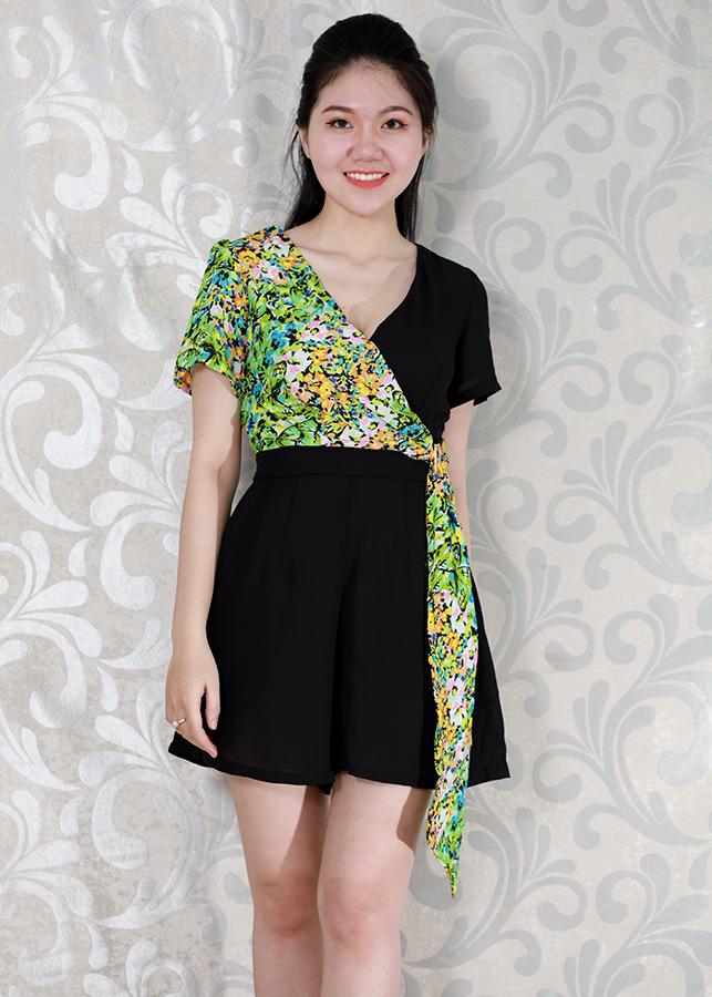 [HCM] shoppro-shaped real jumpsuit short delivery accessories jumpsuit delivery motifs European jumpsuit streetwear jumpsuit short youthful jumpuist Silk V neck column bow jumpsuit delivery motifs waist 3198 3126 3179 3182