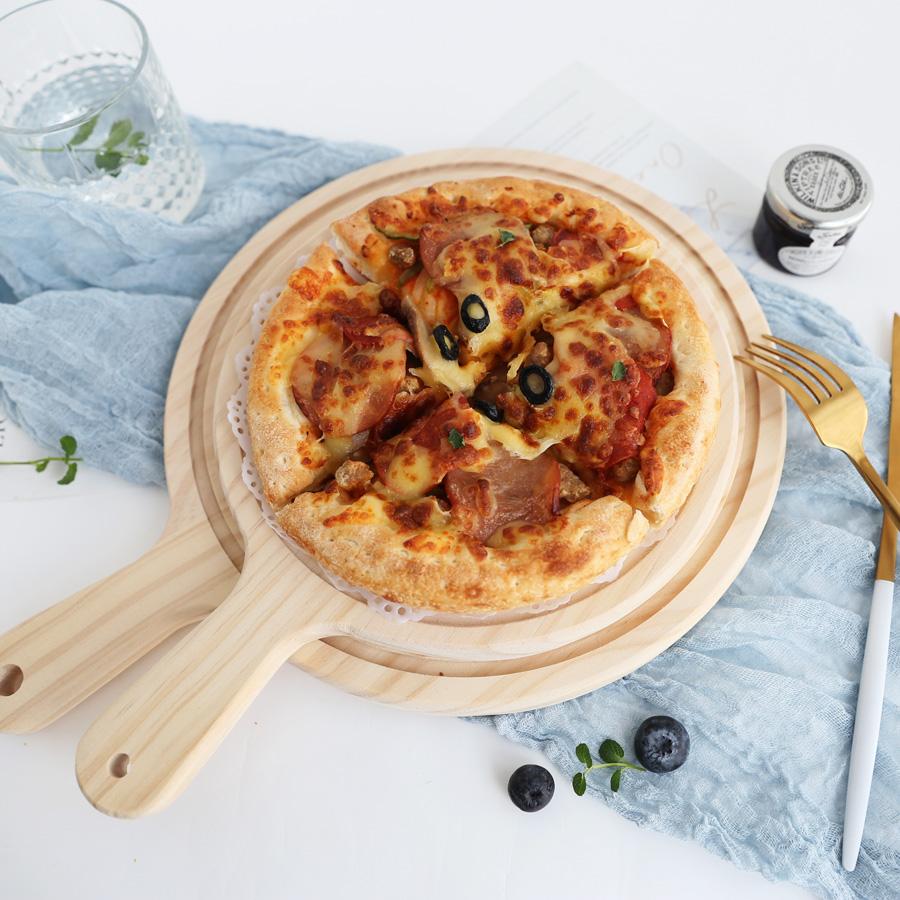 Gỗ Thịt Khay Bánh Pizza Hình Tròn Mâm Gỗ Món Ăn Phương Tây Đĩa Đựng Bít Tết Chất Liệu Gỗ Tấm Bánh Pizza Bánh Khay Đựng Bánh Pizza Khay Bánh Mì