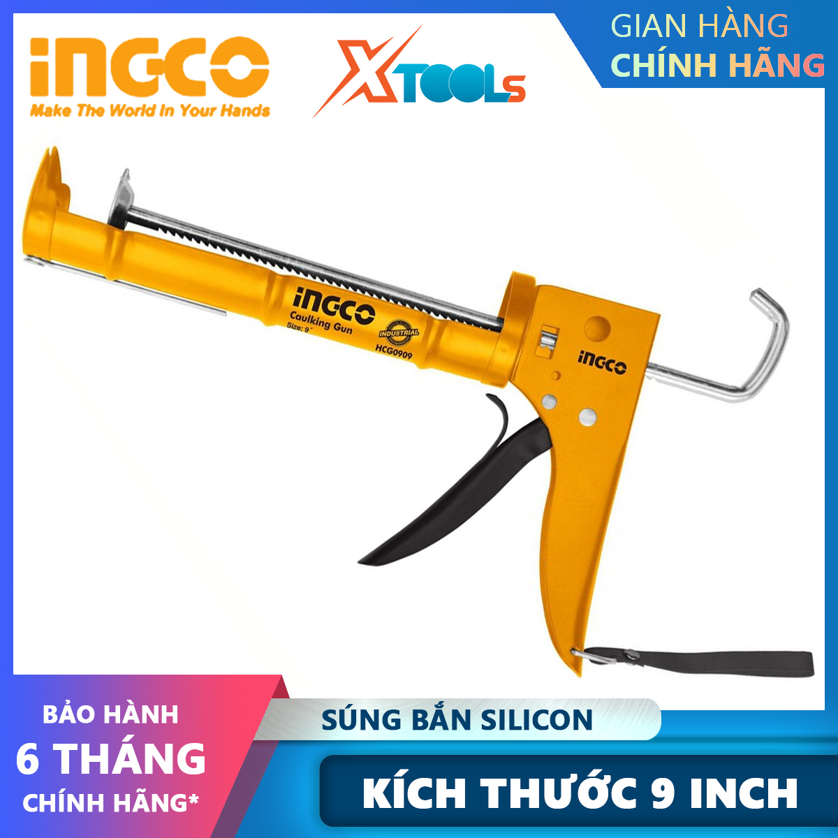 Ingco hcg0909 | silicone pump tool 9 " XTools aluminum alloy body