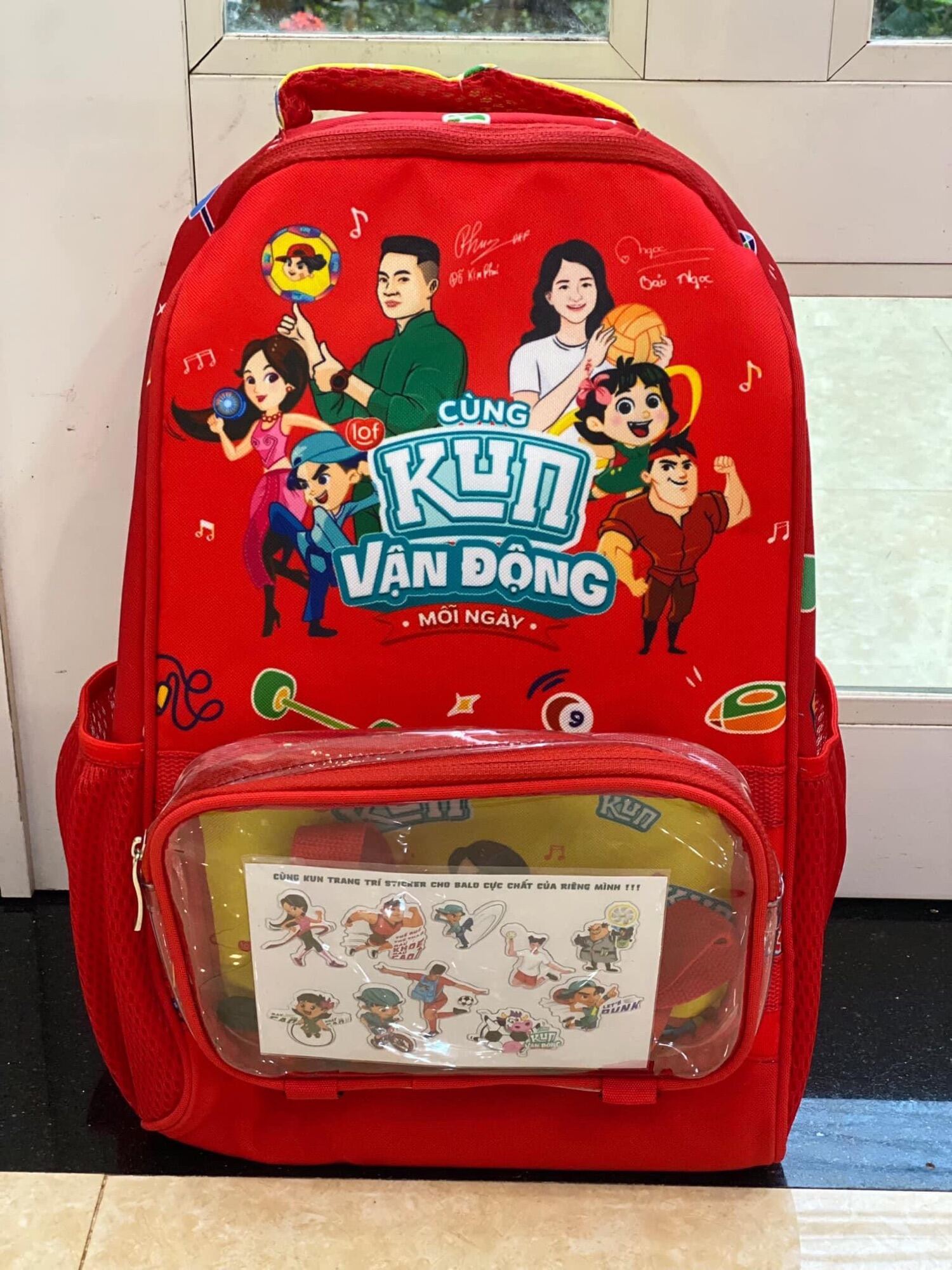 Balo Chống Gù 2in1 quà KUN mẫu mới 2023