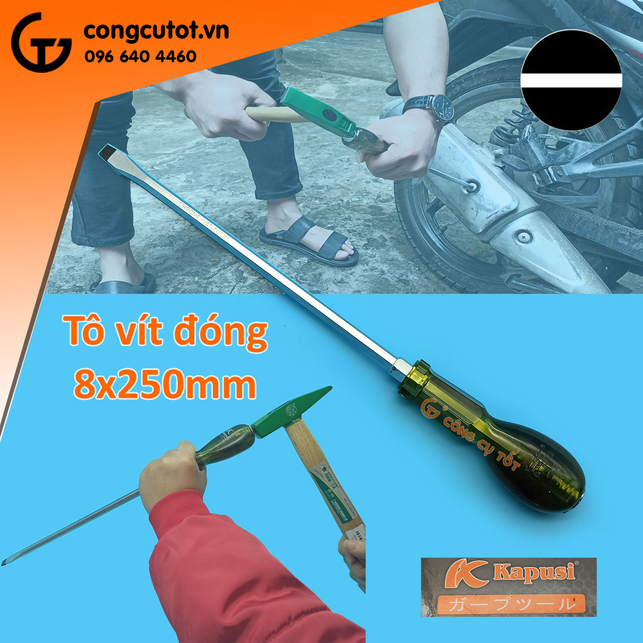 Tô vít đóng 2 cạnh Kapusi