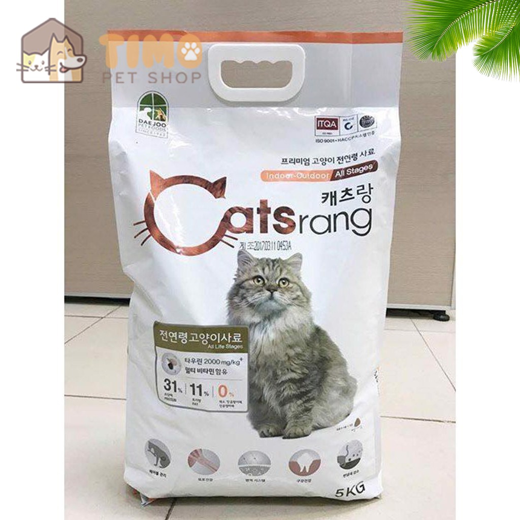 Hạt Catsrang (Túi 5kg) - Thức ăn hạt cho mèo mọi lứa tuổi