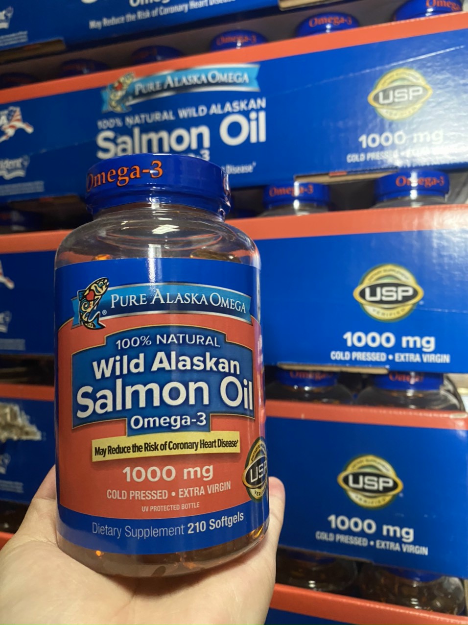 HCMViên Uống Dầu Cá Hồi Pure Alaska Omega Wild Alaskan Salmon Oil Mỹ 210