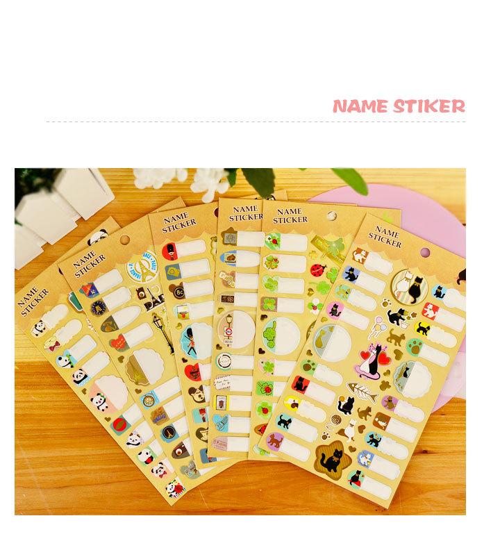 Name sticker - Nhãn đánh dấu trang trí - 02 tấm