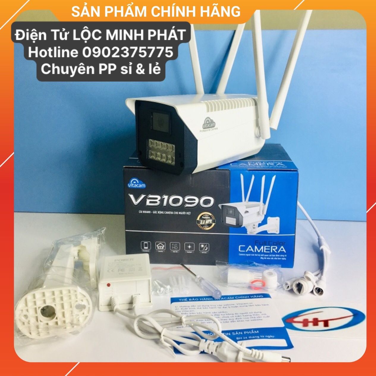 Camera ngoài trời VITACAM VB1090 - 2Mpx Full HD 1080 hàng chính hãng bảo hành 2 năm