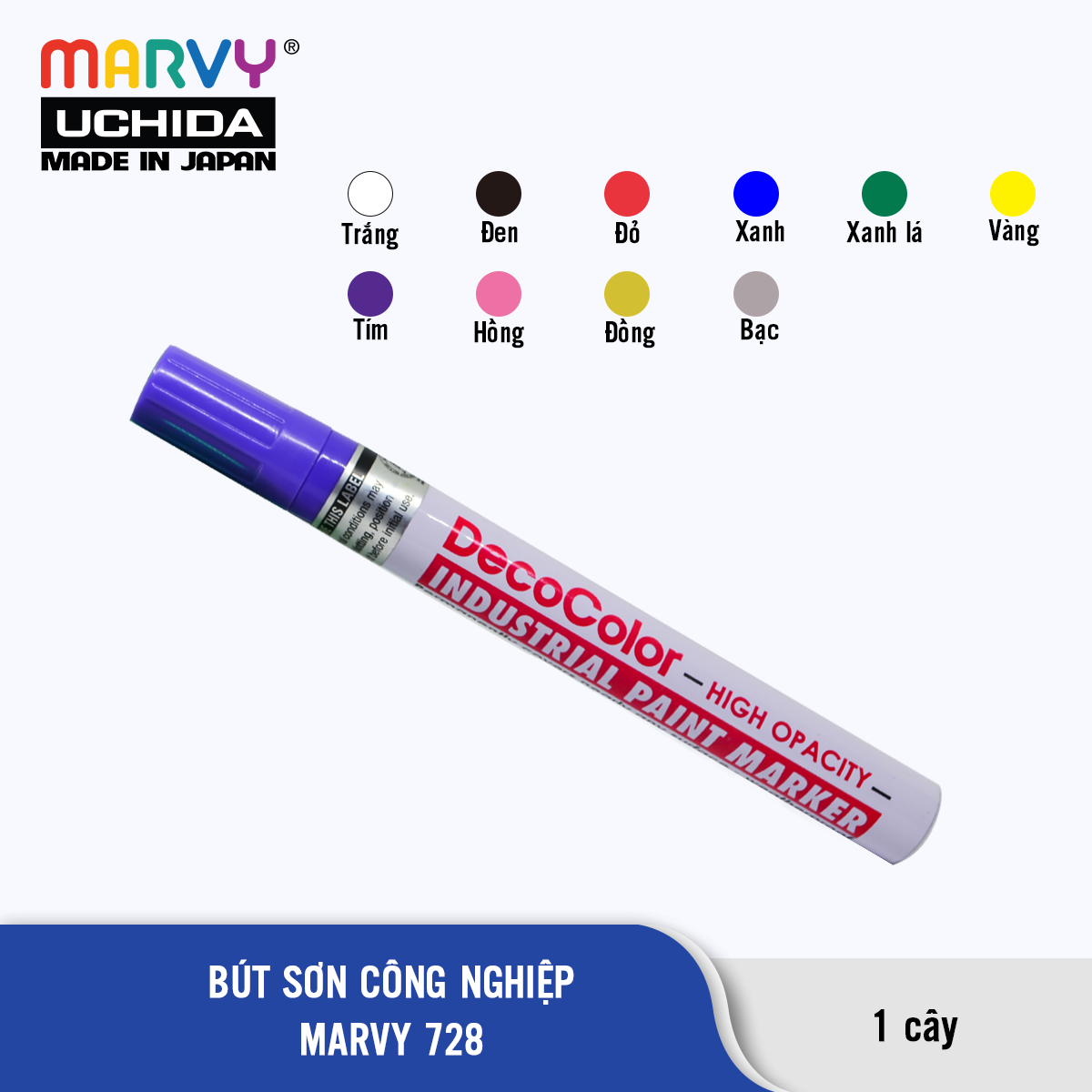 Bút sơn không phai MARVY 728 ngòi 2mm