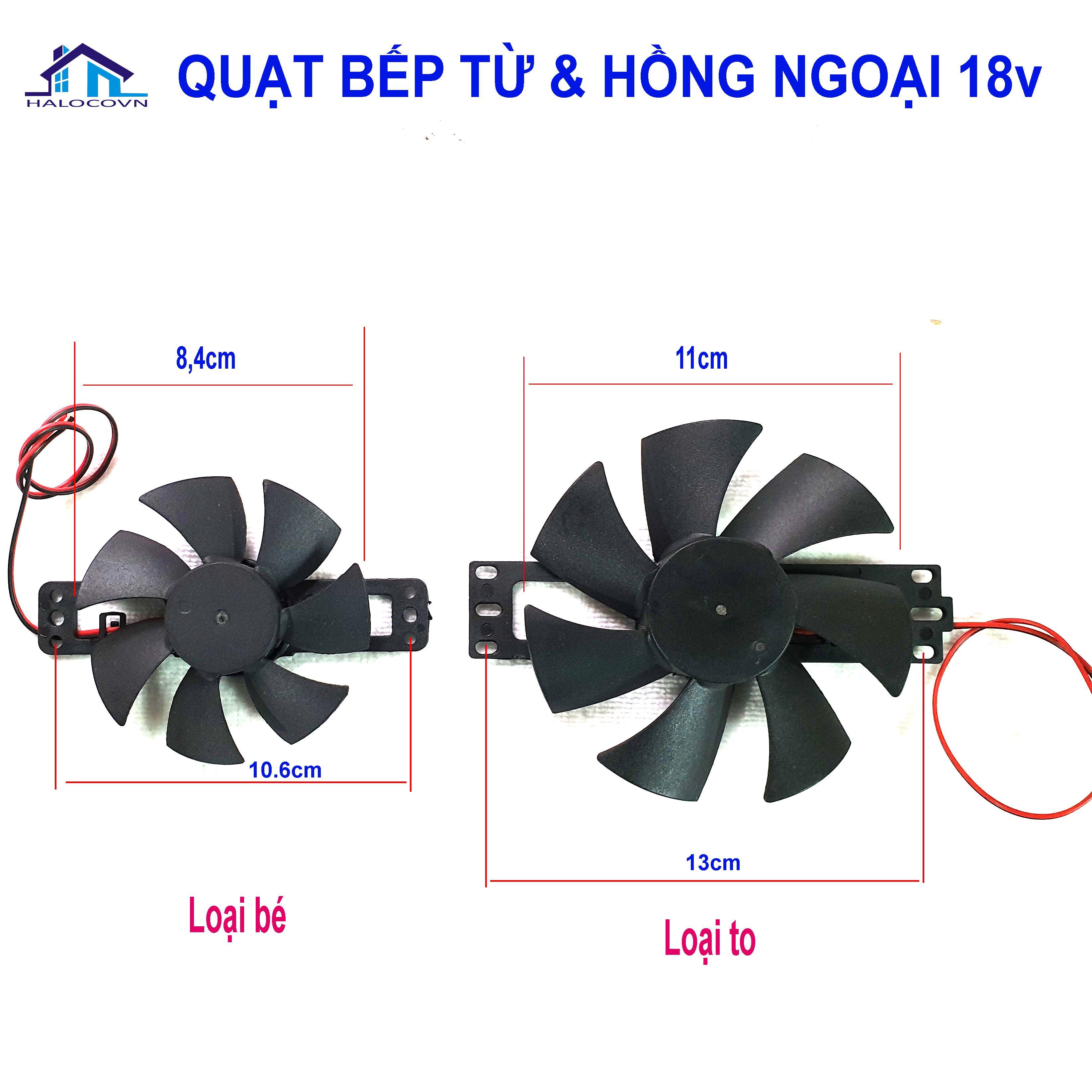 Quạt bếp từ 18V DC  loại tốt các cỡ