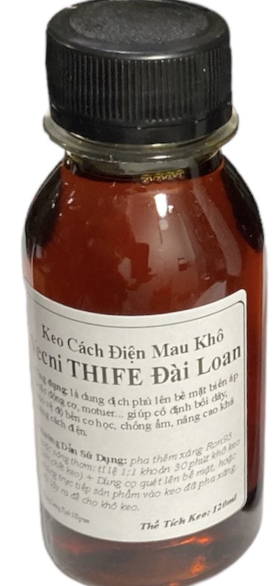 Keo cách điện THIFE Đài Loan Vecni 330ml (1chai) Nâu - LinhKien HD