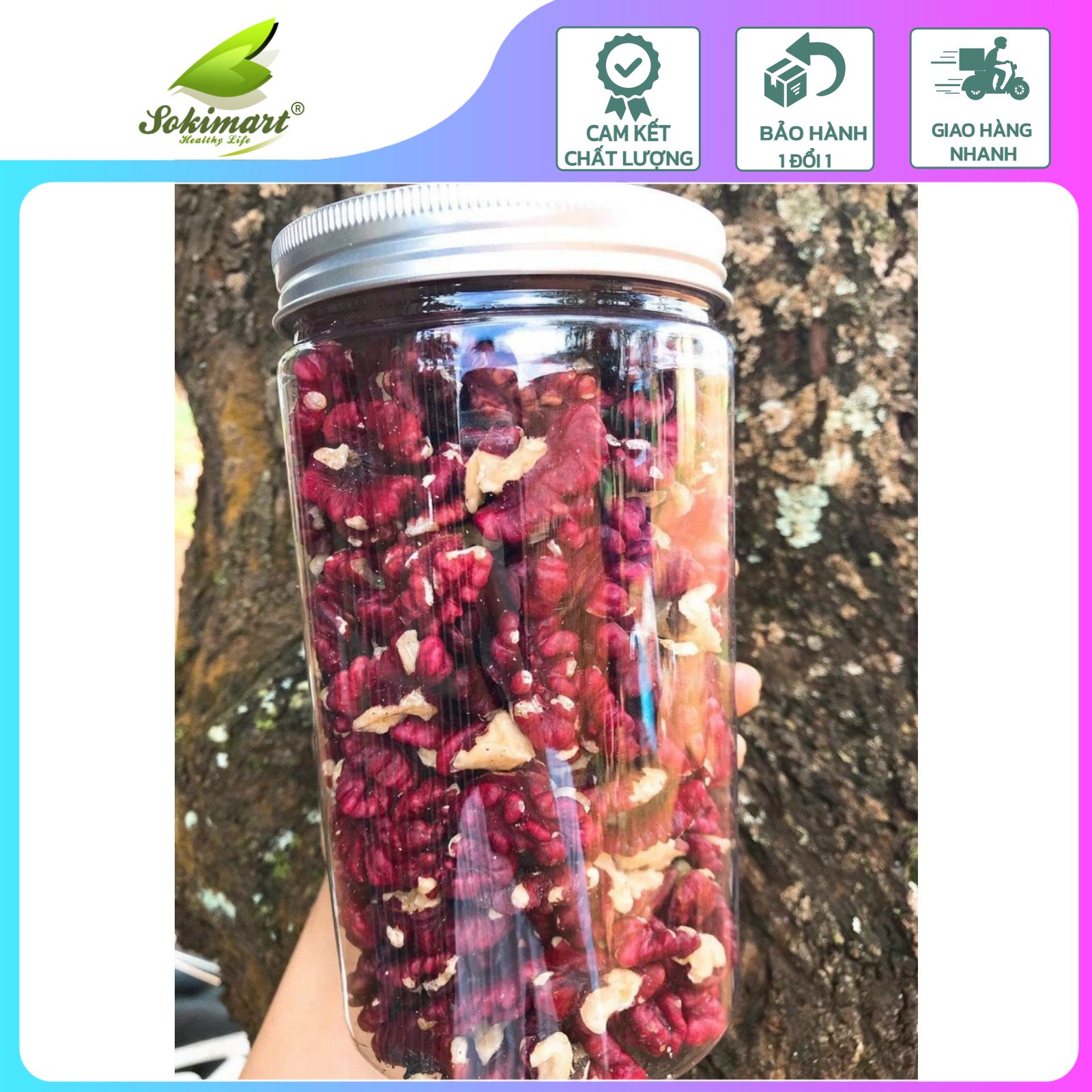 Nhân óc chó đỏ Mỹ - 500g