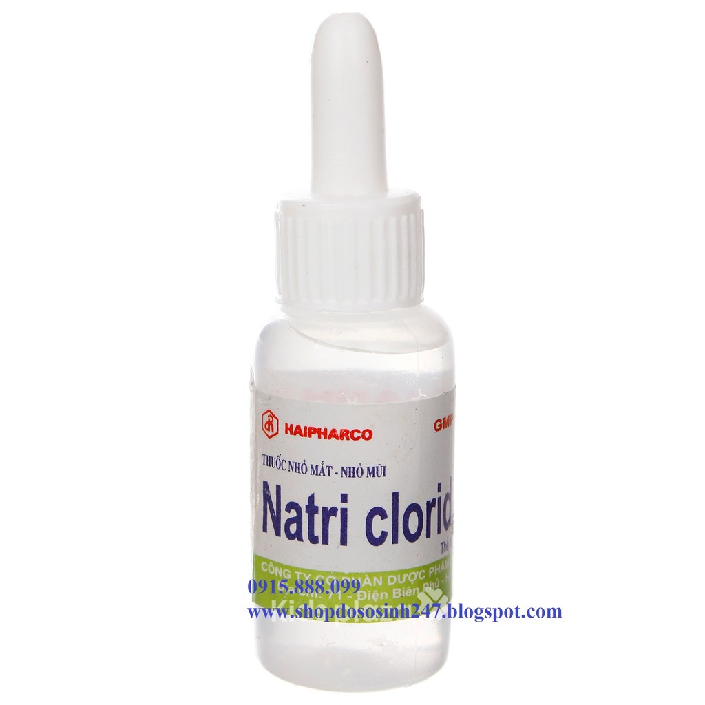 Muối nhỏ mắt mũi cho bé