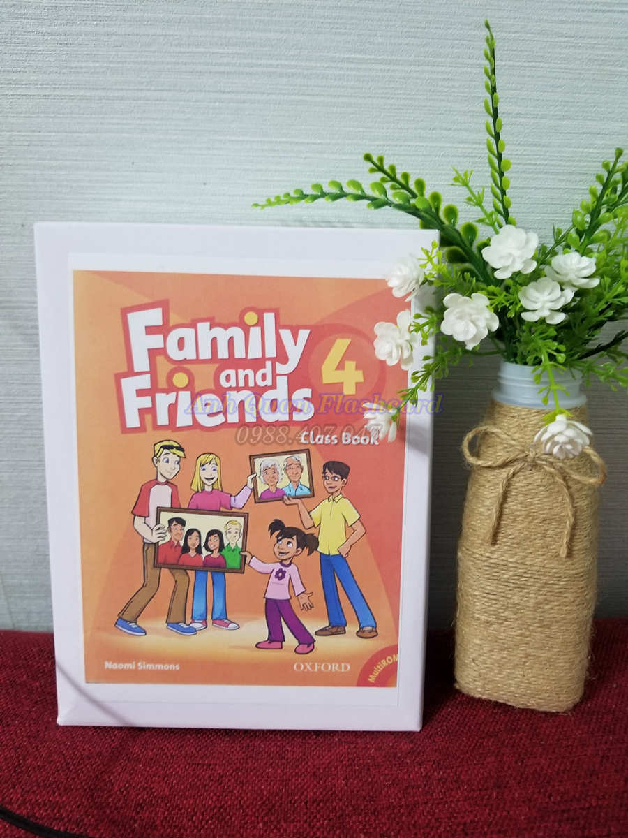Trọn bộ Flash card, thẻ học tiếng anh thông minh cho trẻ Family And Friends (khổ A5 in 2 mặt)
