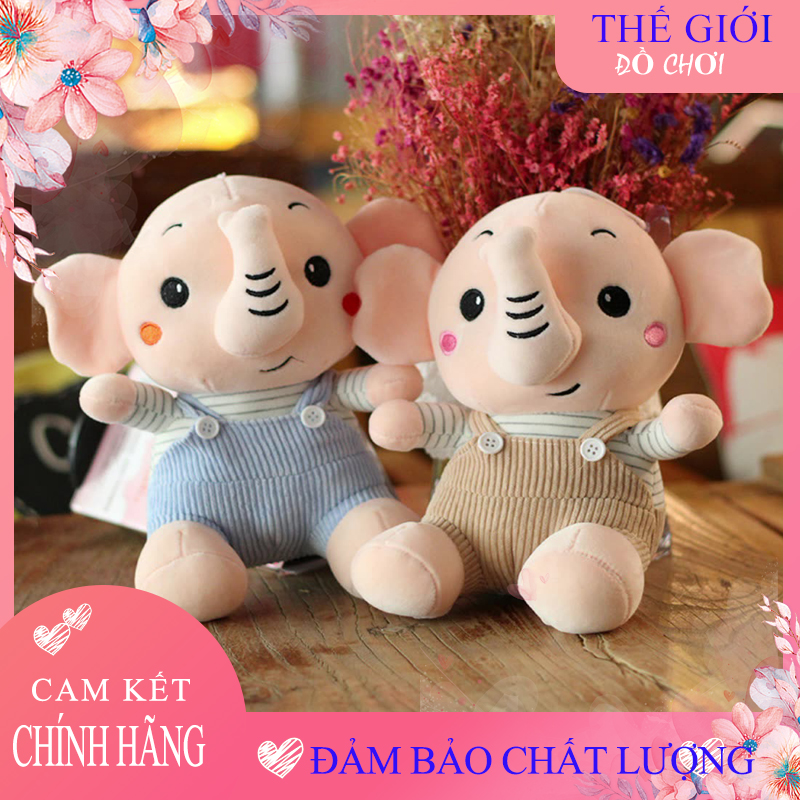 Gấu bông - thú bông - voi bông nhiều mẫu kích cỡ 25cm cho bé