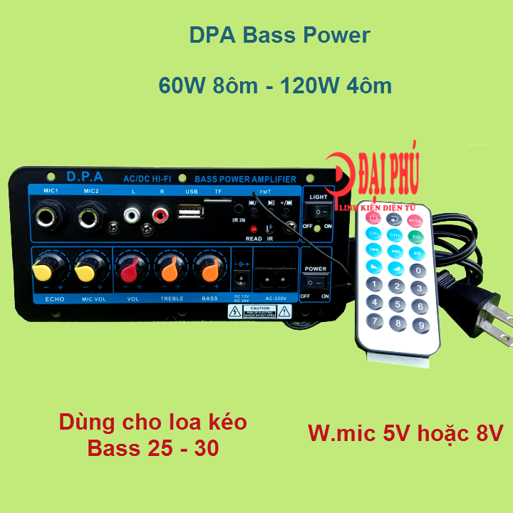 Mạch loa kéo DPA công suất 100W - 150W