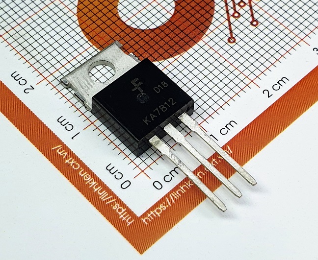 Ka7812 ic reg linear 12v 1.5a to-220