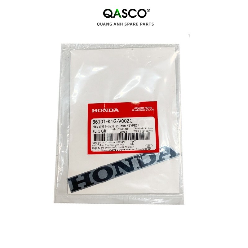 Tem chữ honda 110mm air blade _347